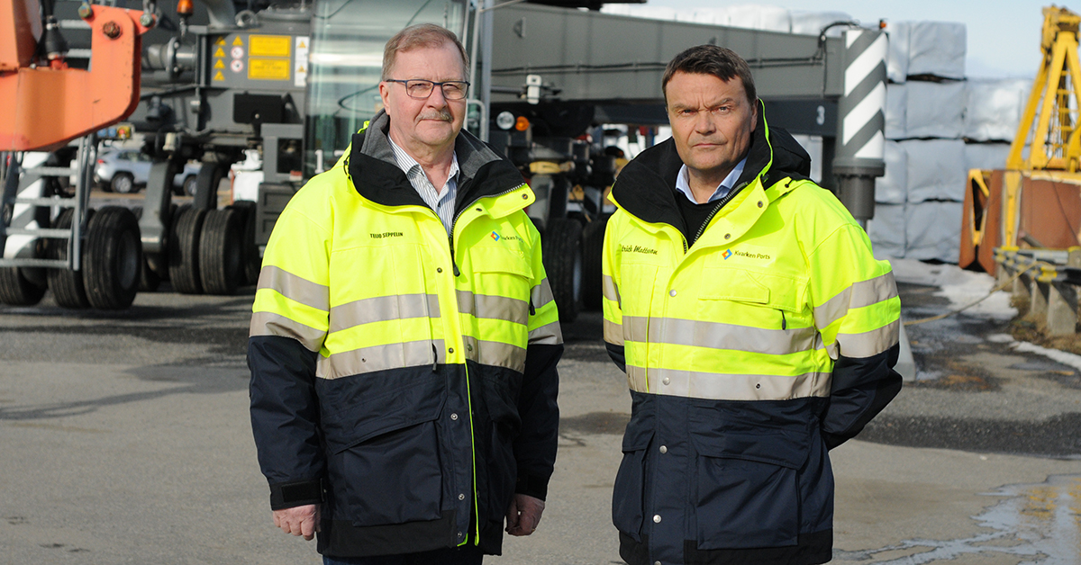 Kuvassa: Teijo Seppelin, tj ja Patrick Mattsson, paikallisjohtaja  Uumajassa.